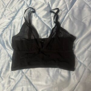 Black Sheer Women's Bralette